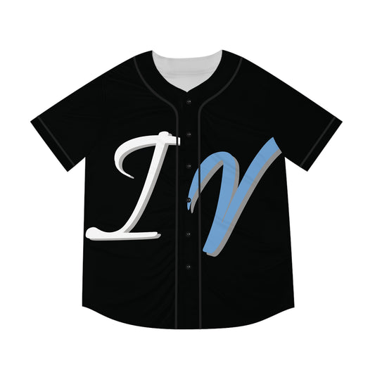 BLUE I.V SKULL Baseball Jersey