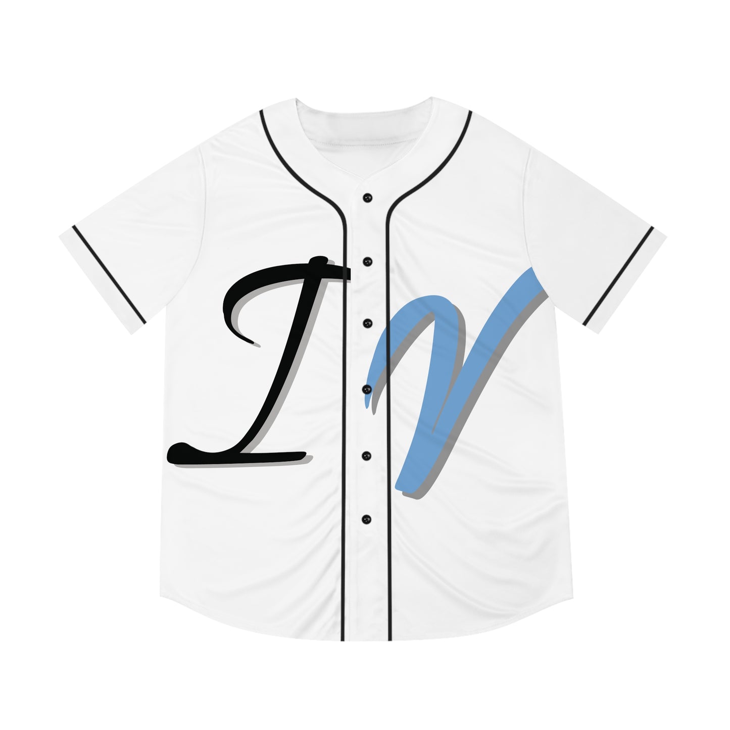 BLUE I.V SKULL WHITE Baseball Jersey